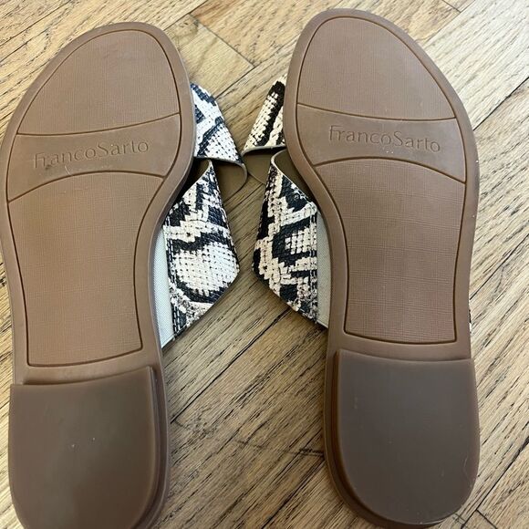 Franco Sarto animal print cris cross slides - Picture 3 of 6